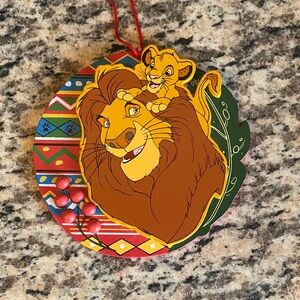 Disney Lion King Holiday Ornament - Red, Yellow, Green